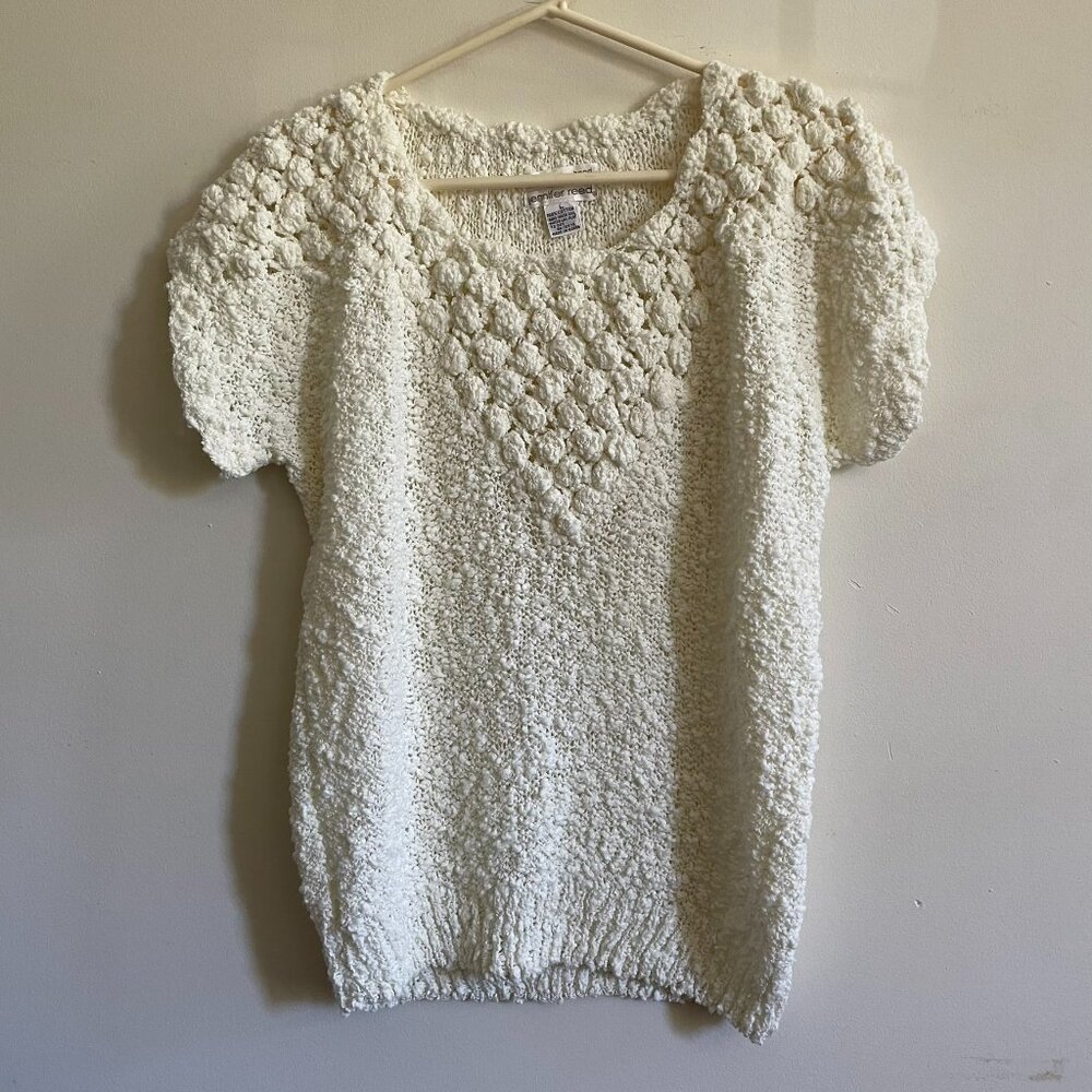 Jennifer Reed Boucle Cream Sweater